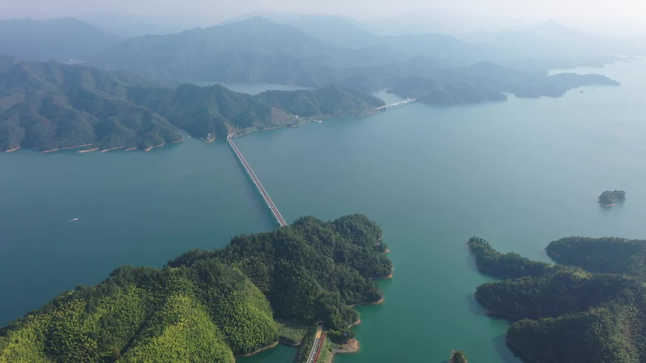 航拍千岛湖风景区视频素材