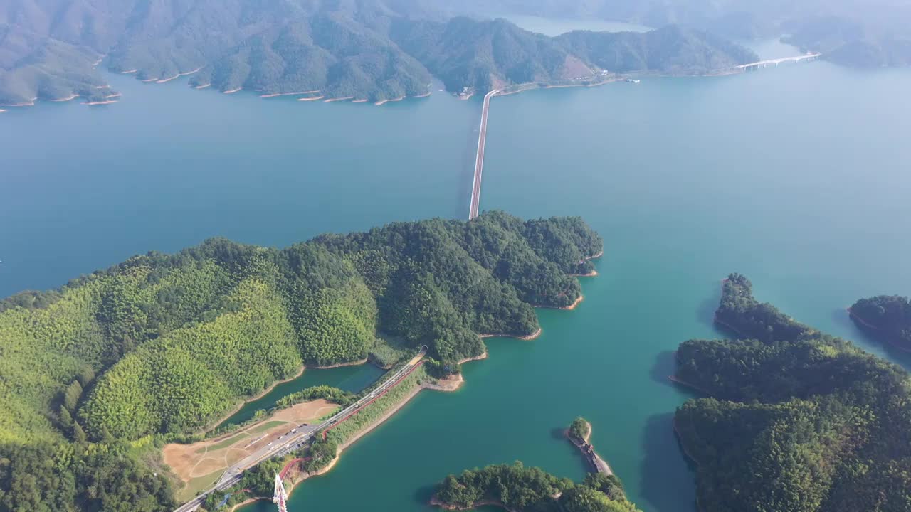 航拍千岛湖风景区视频素材