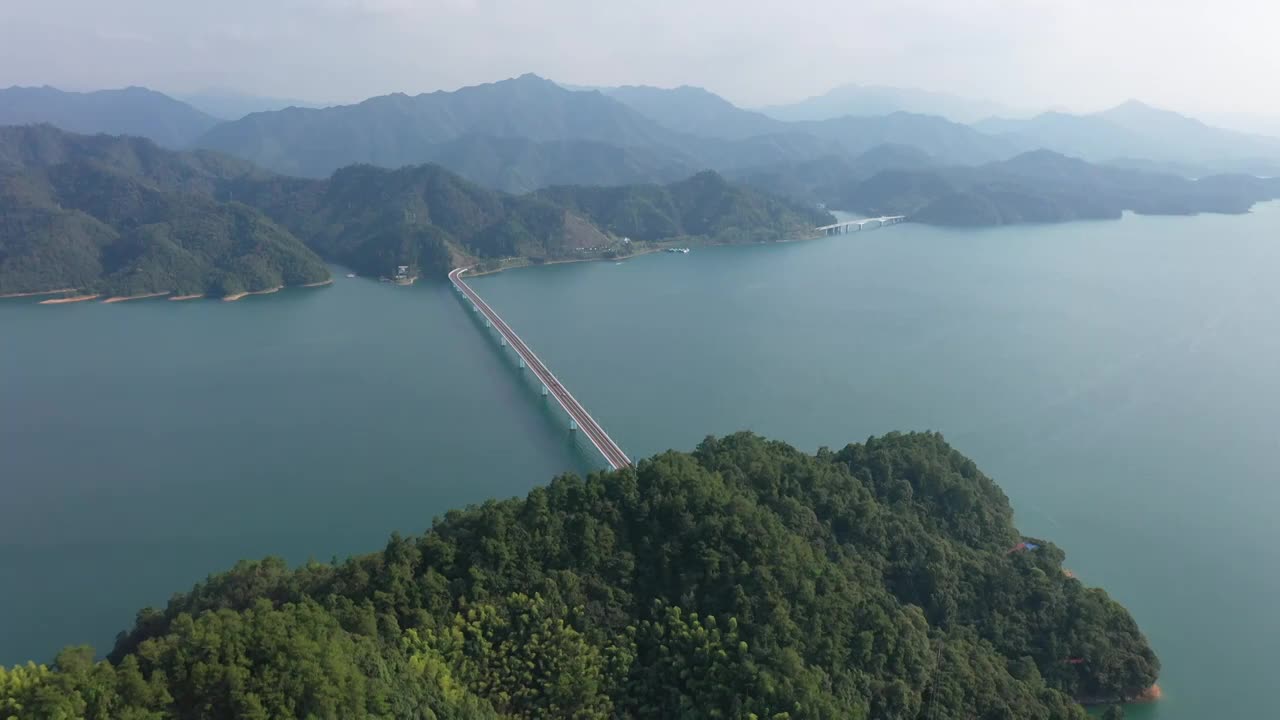 航拍千岛湖风景区视频素材