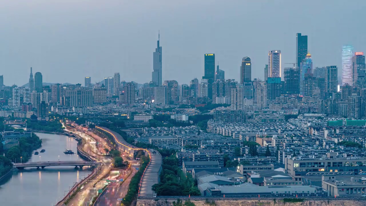 南京明长城夜景延时摄影视频素材