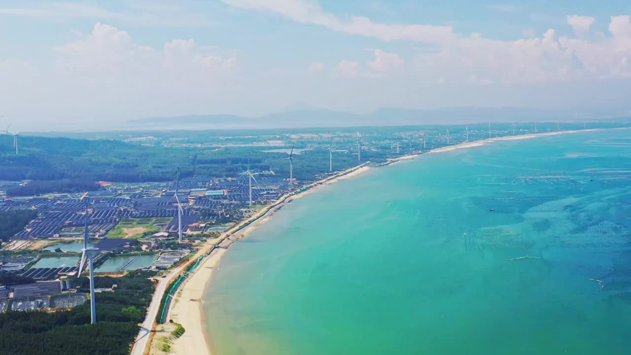 福建东山岛海岸线视频素材