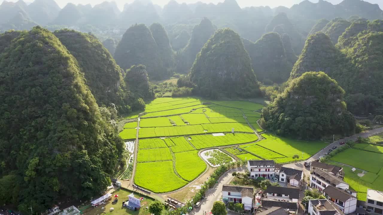 贵州万峰林航拍视频素材