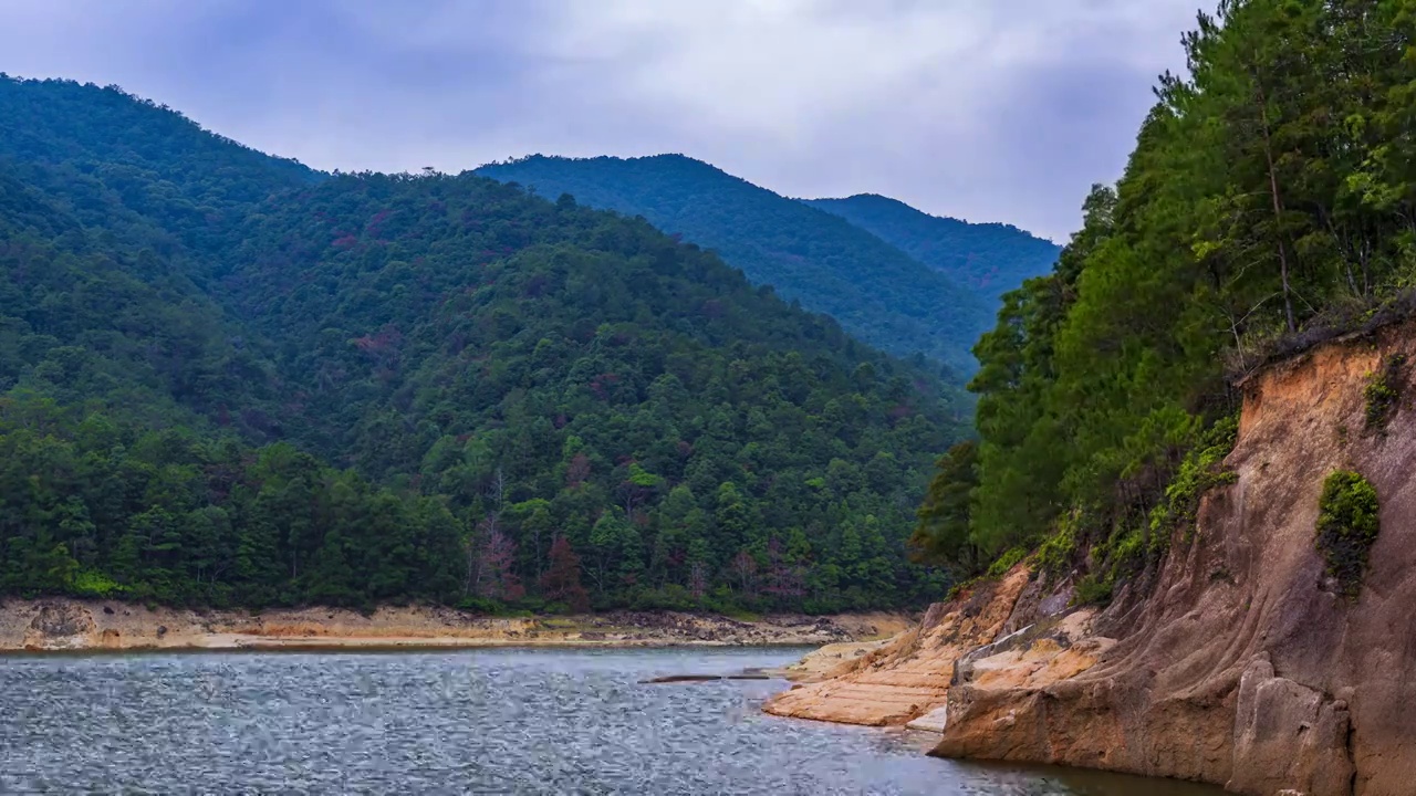 优美风景青山绿水延时视频素材