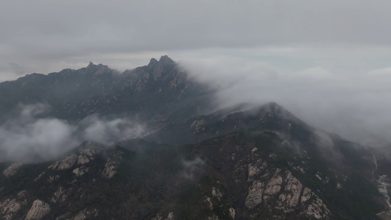 崂山云海视频素材