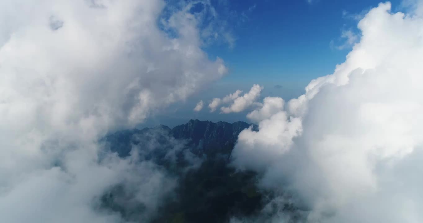 陕西天白山5A景区云海航拍视频下载