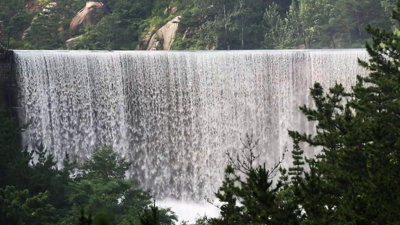 北九水三水水库瀑布视频下载