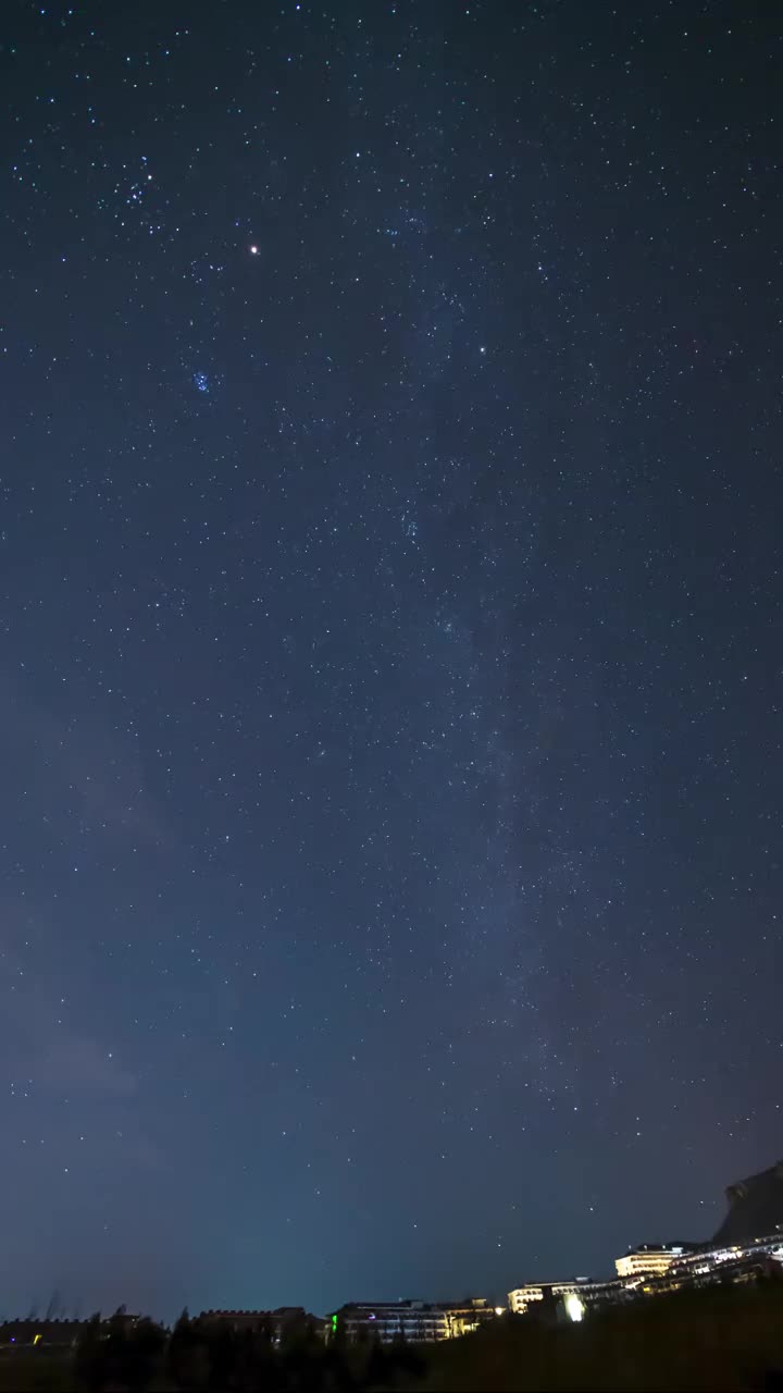 冬季星空视频素材