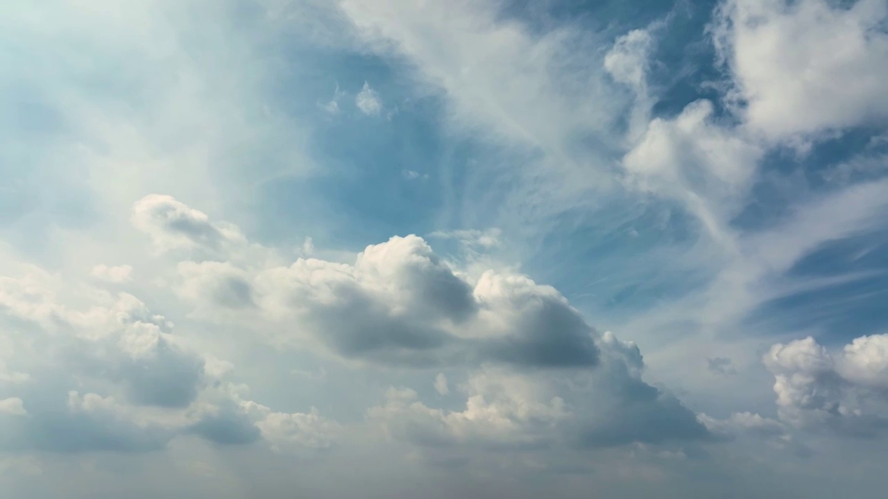 夏季天空云彩自然风光视频素材