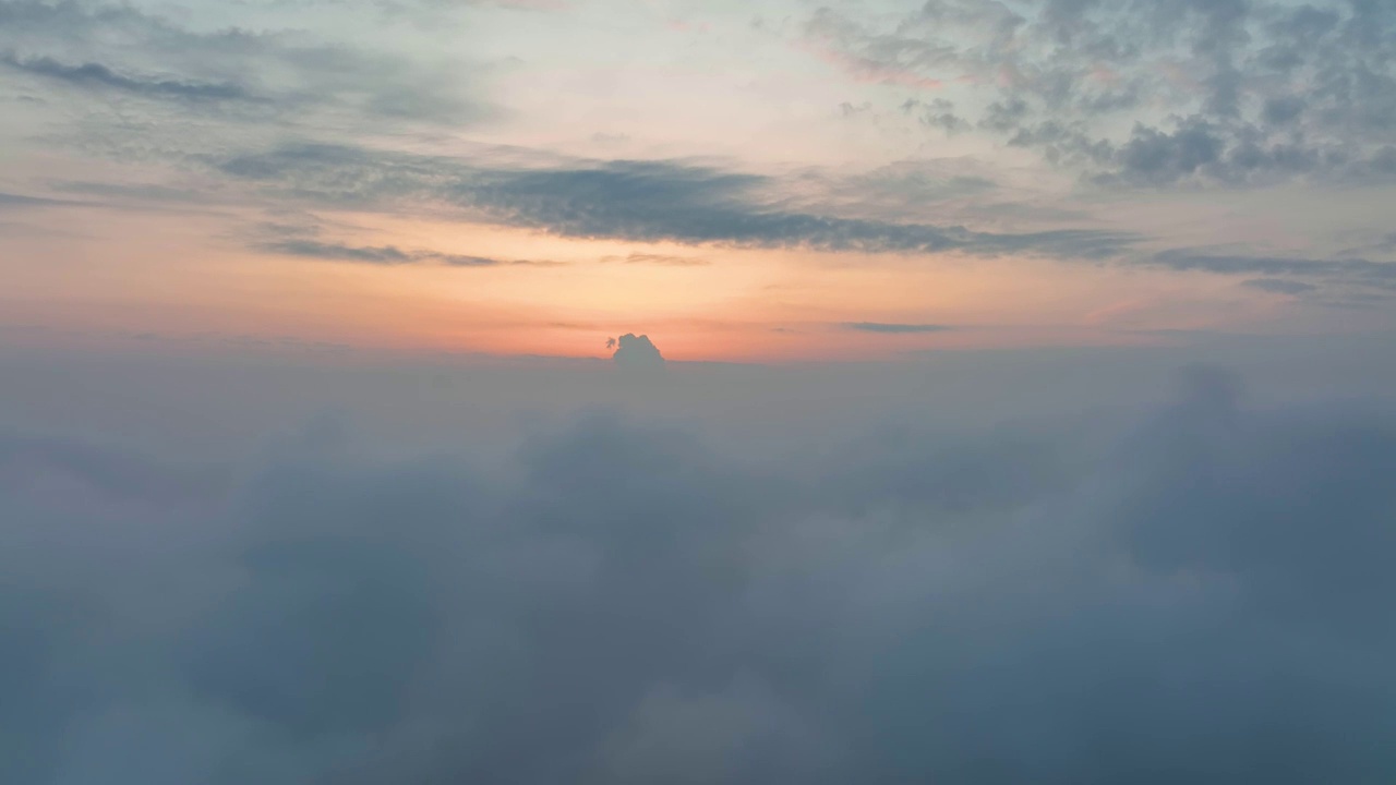 夏季天空云彩自然风光视频素材