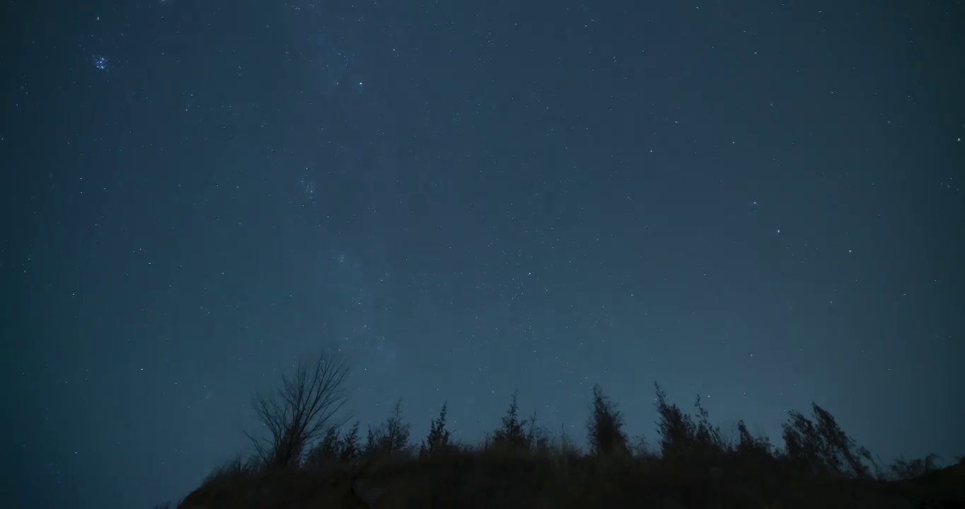 冬季星空视频素材