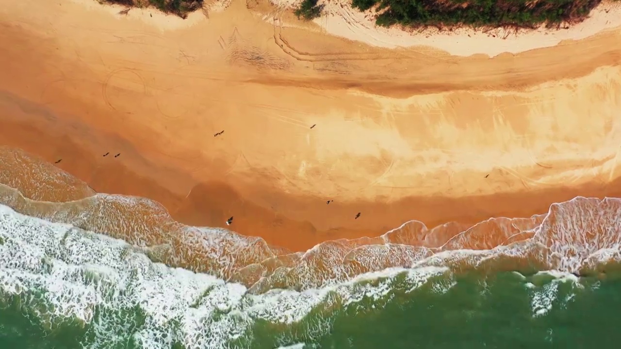 海南三亚万宁海景航拍风景风光视频素材