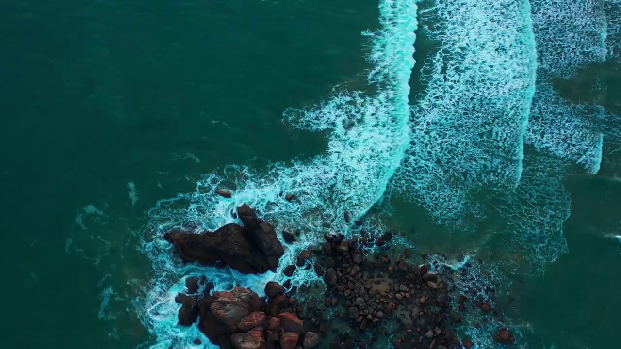 海南三亚万宁海景航拍风景风光视频素材