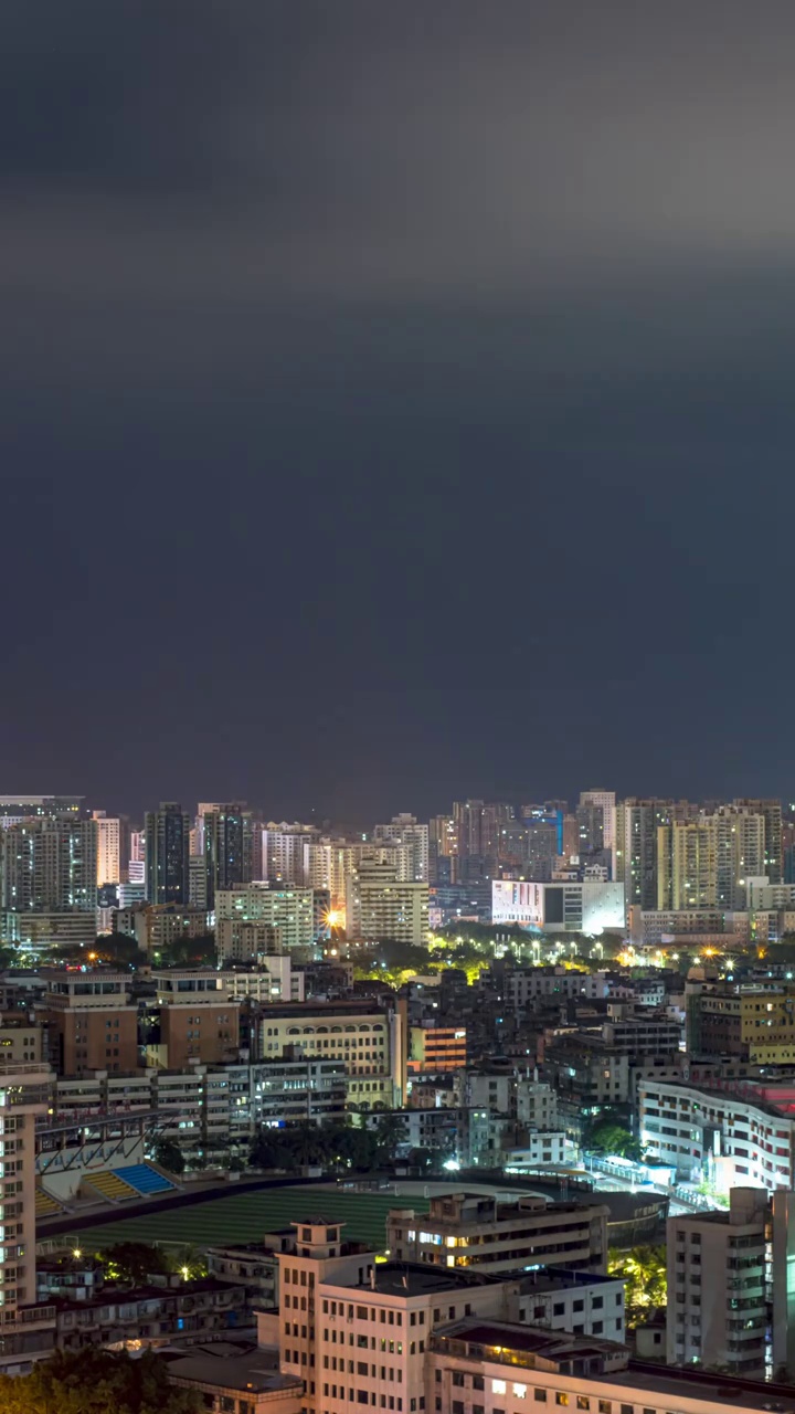 海口都市夜景风光延迟视频素材