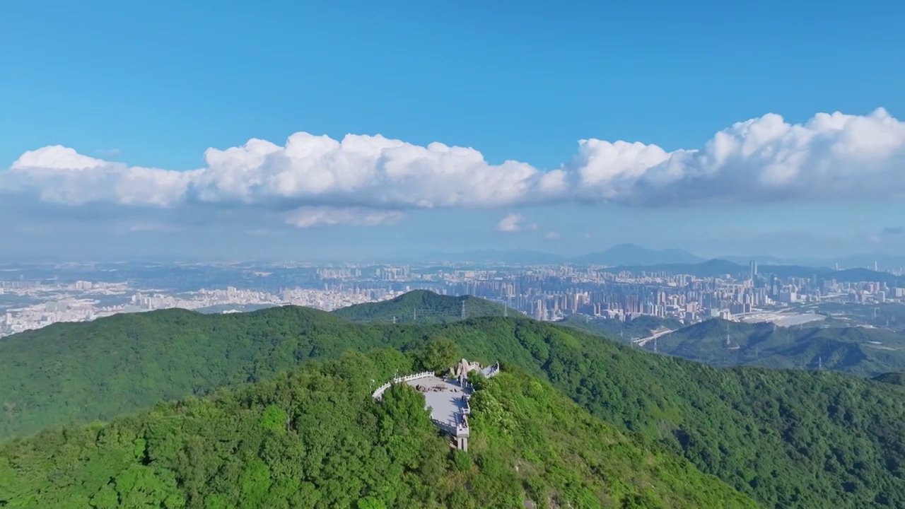 深圳阳台山森林公园山顶广场视频素材