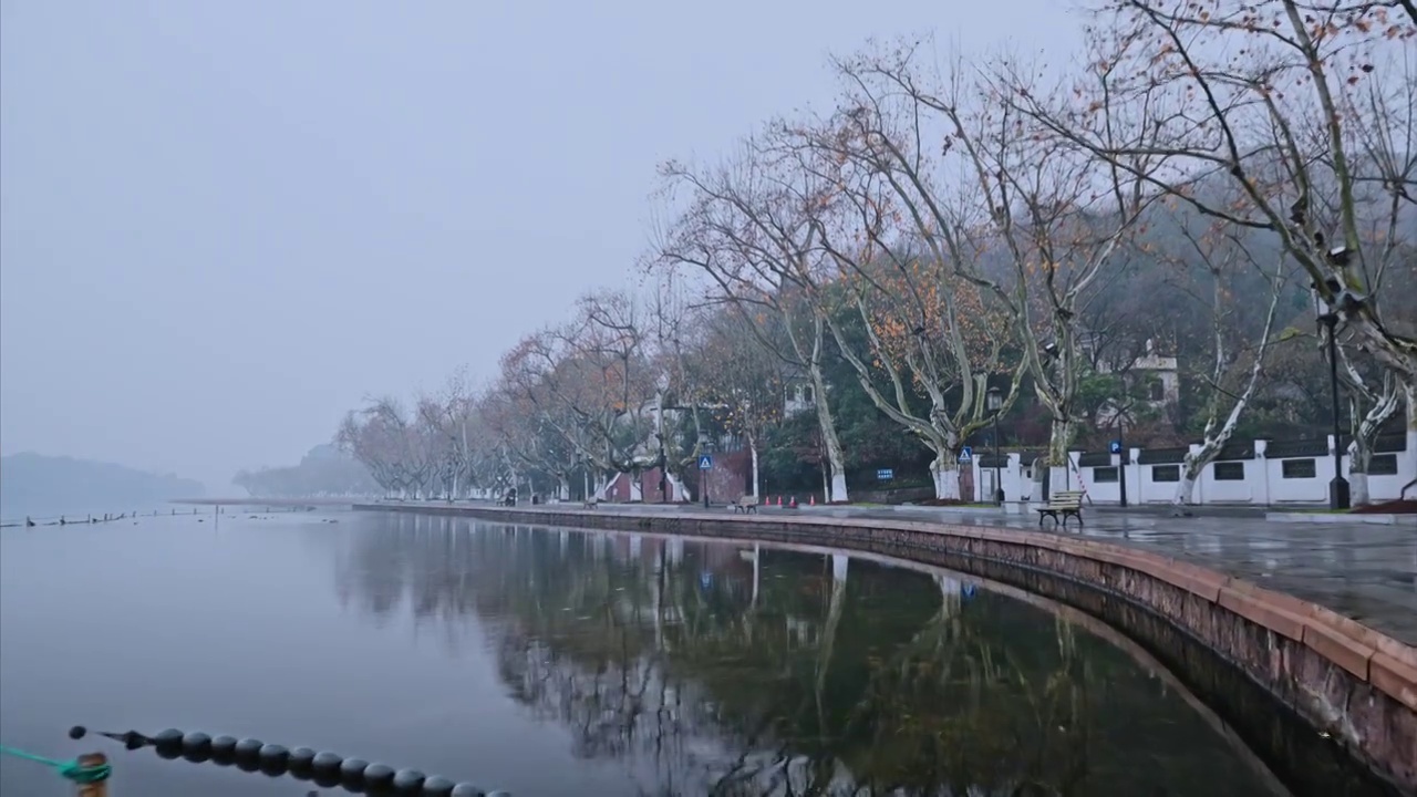 雨西湖视频素材