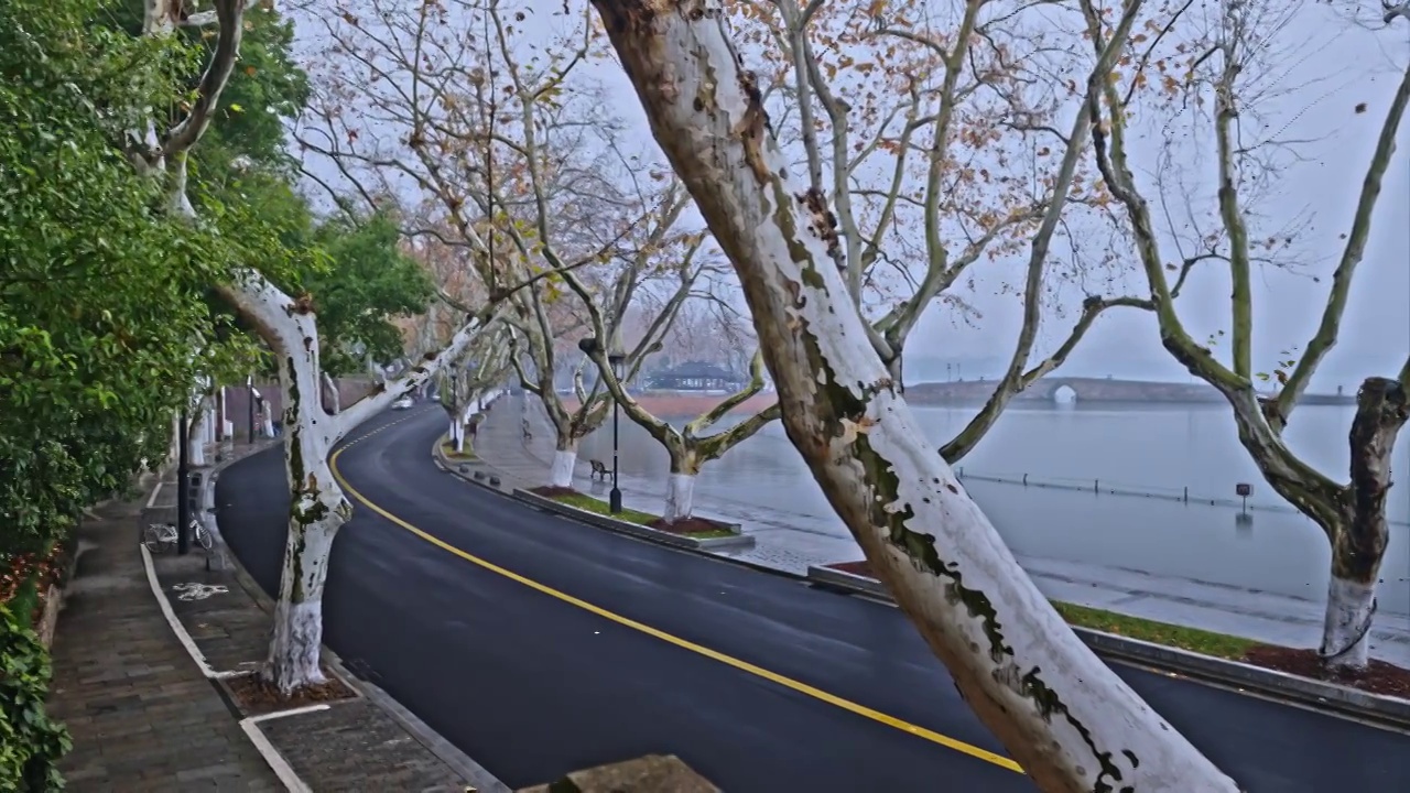 雨西湖视频素材