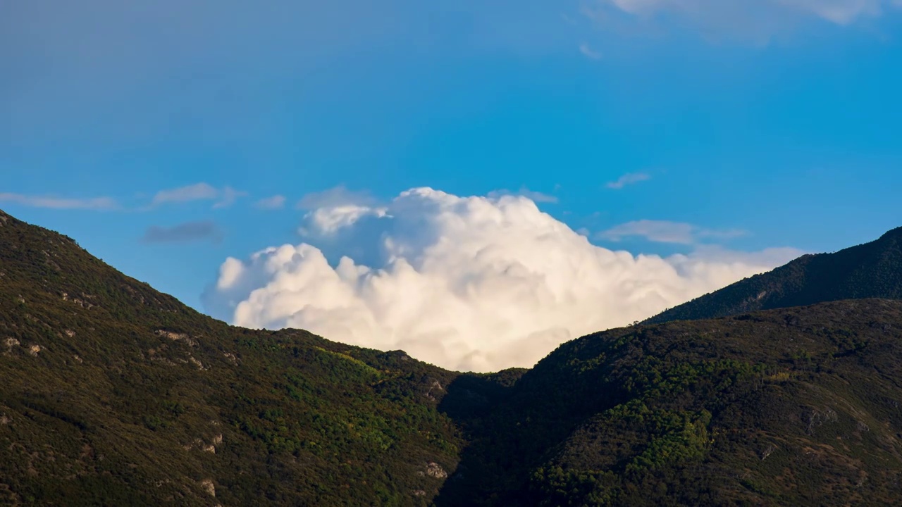 丽江彩虹风景延时素材视频素材