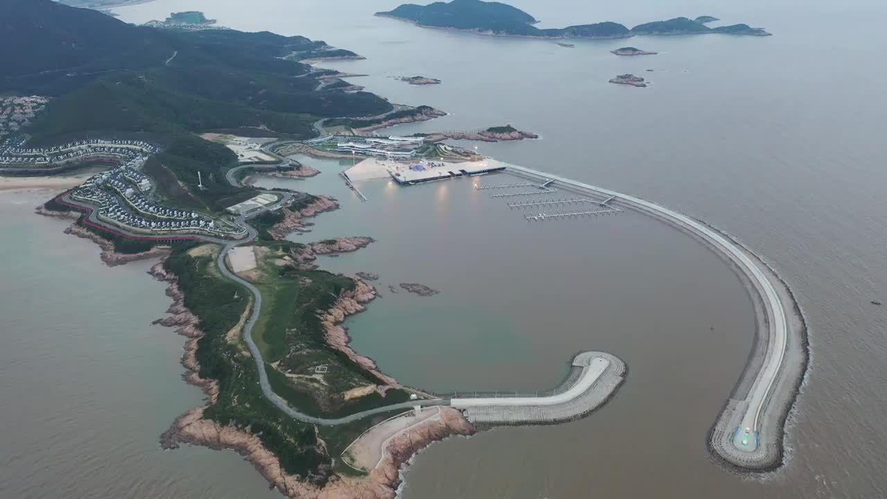 航拍宁波象山松兰山景区视频素材