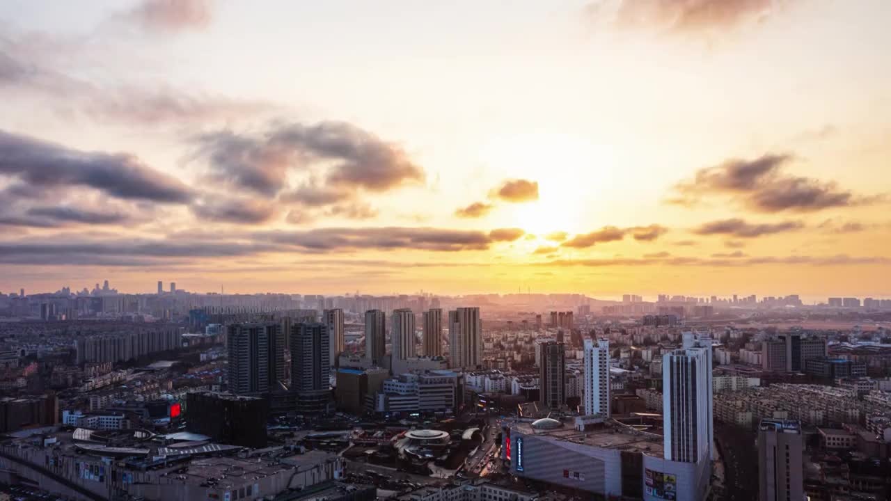 李沧商圈夕阳视频下载