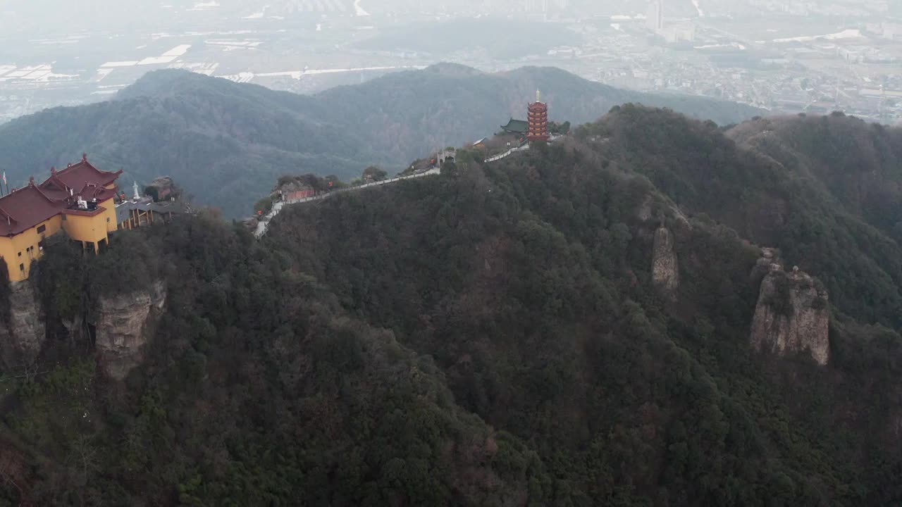 浙江绍兴香炉峰风光视频素材