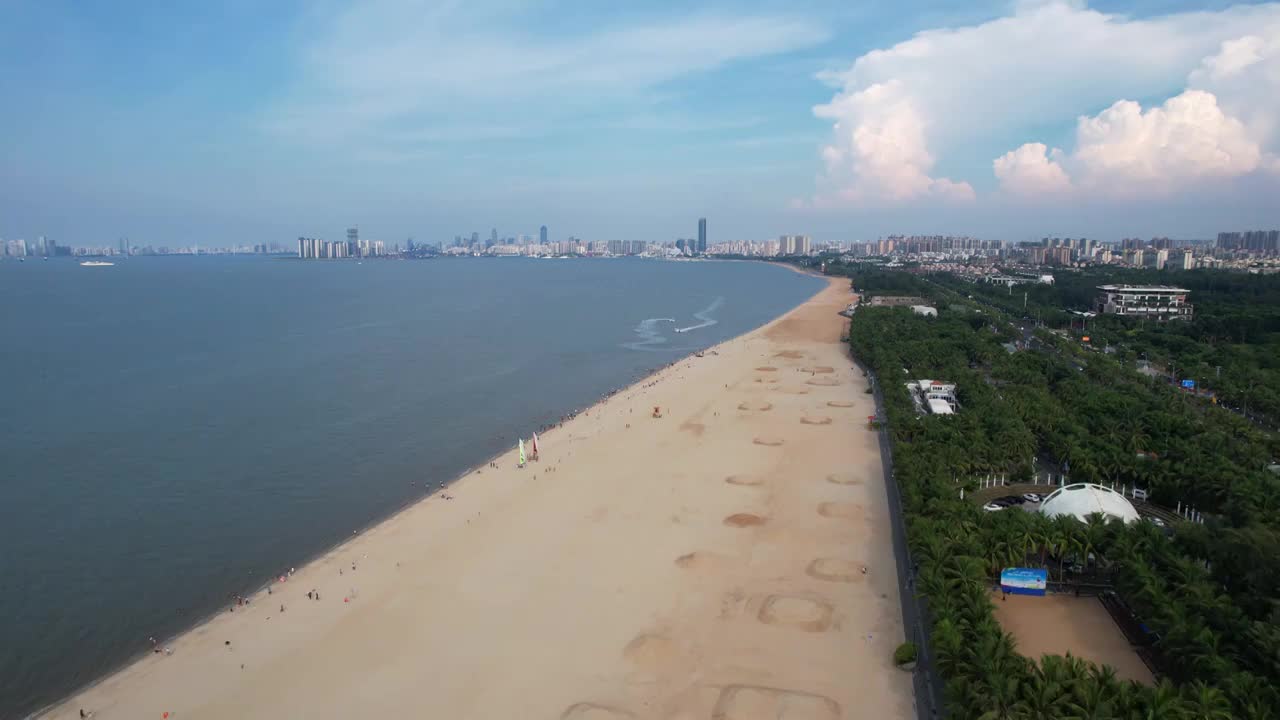 海口浪漫海滩视频素材