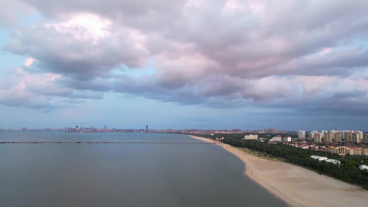 海口浪漫海滩视频素材