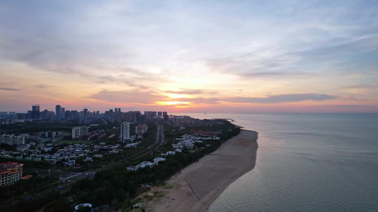 海口浪漫海滩视频素材