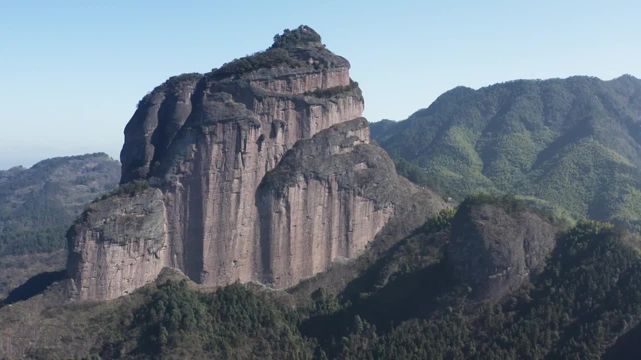 浙江江山市江郎山风光视频素材