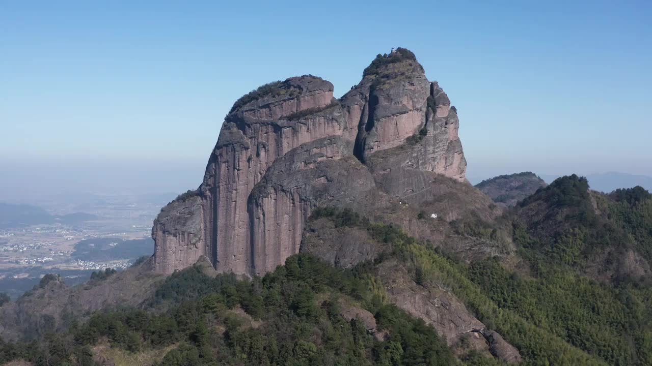 浙江江山市江郎山风光视频素材