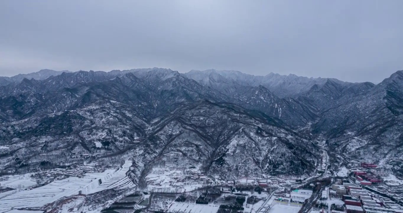 陕西省西安市秦岭南五台冬季雪景视频素材