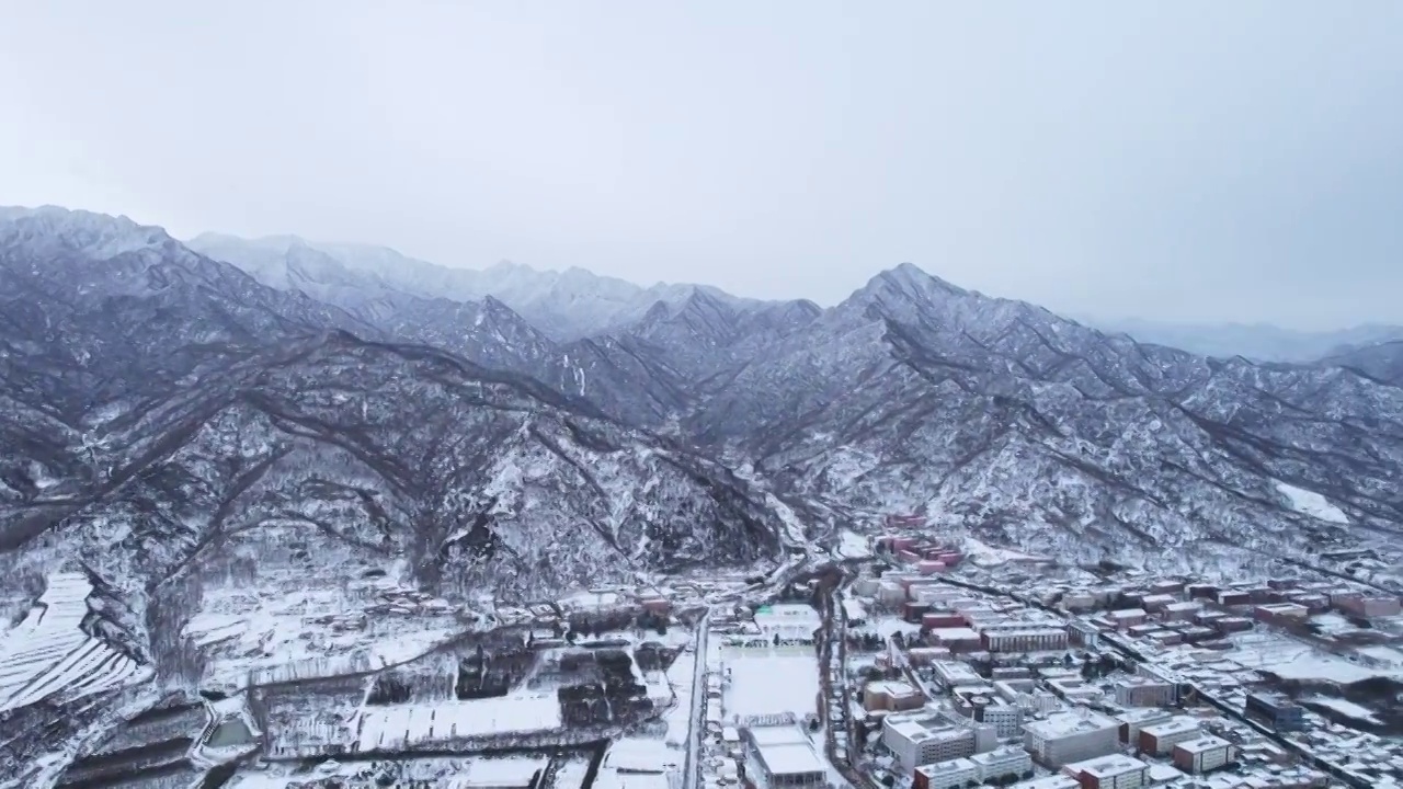 陕西省西安市秦岭南五台冬季雪景视频素材