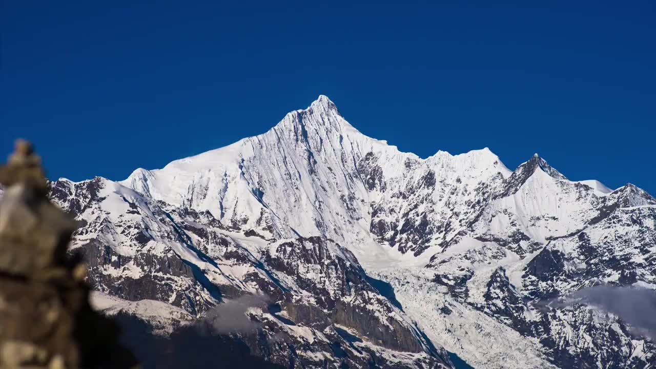 梅里雪山延时素材视频素材