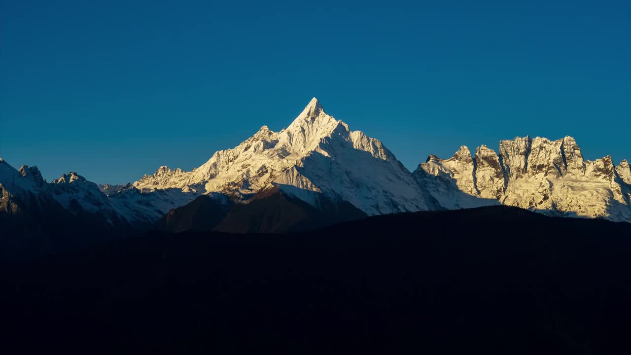 梅里雪山延时素材视频素材