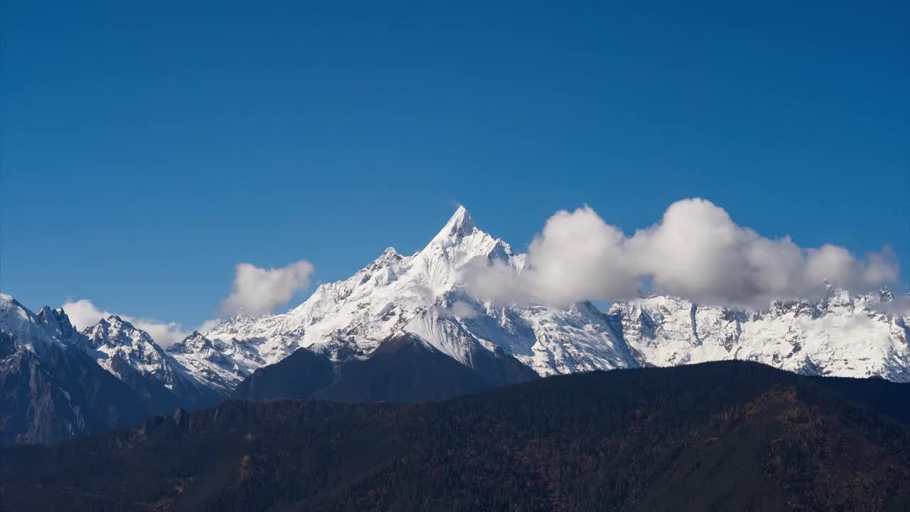 梅里雪山延时素材视频素材