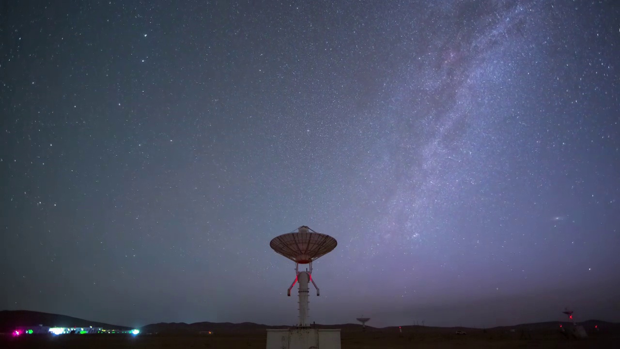 星空延时：天文望远镜宇宙探测与斗转星移视频素材