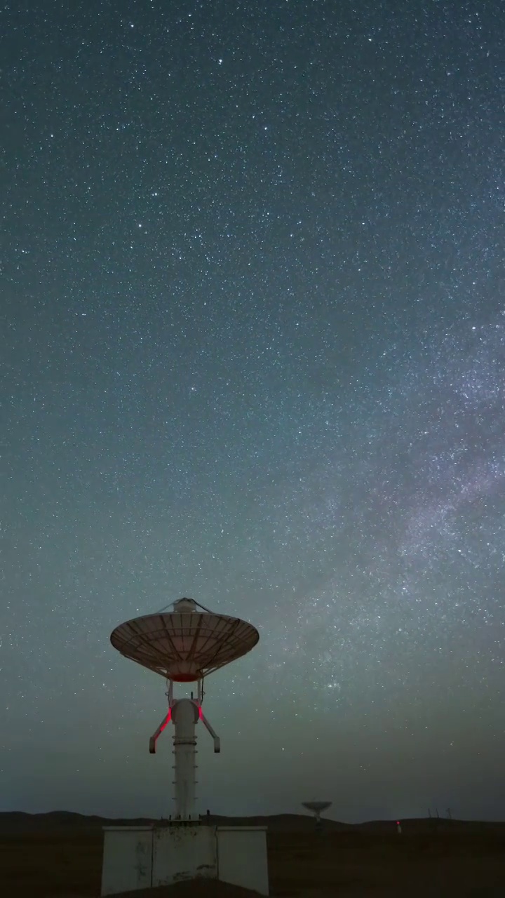 星空延时：天文望远镜宇宙探测与斗转星移视频素材