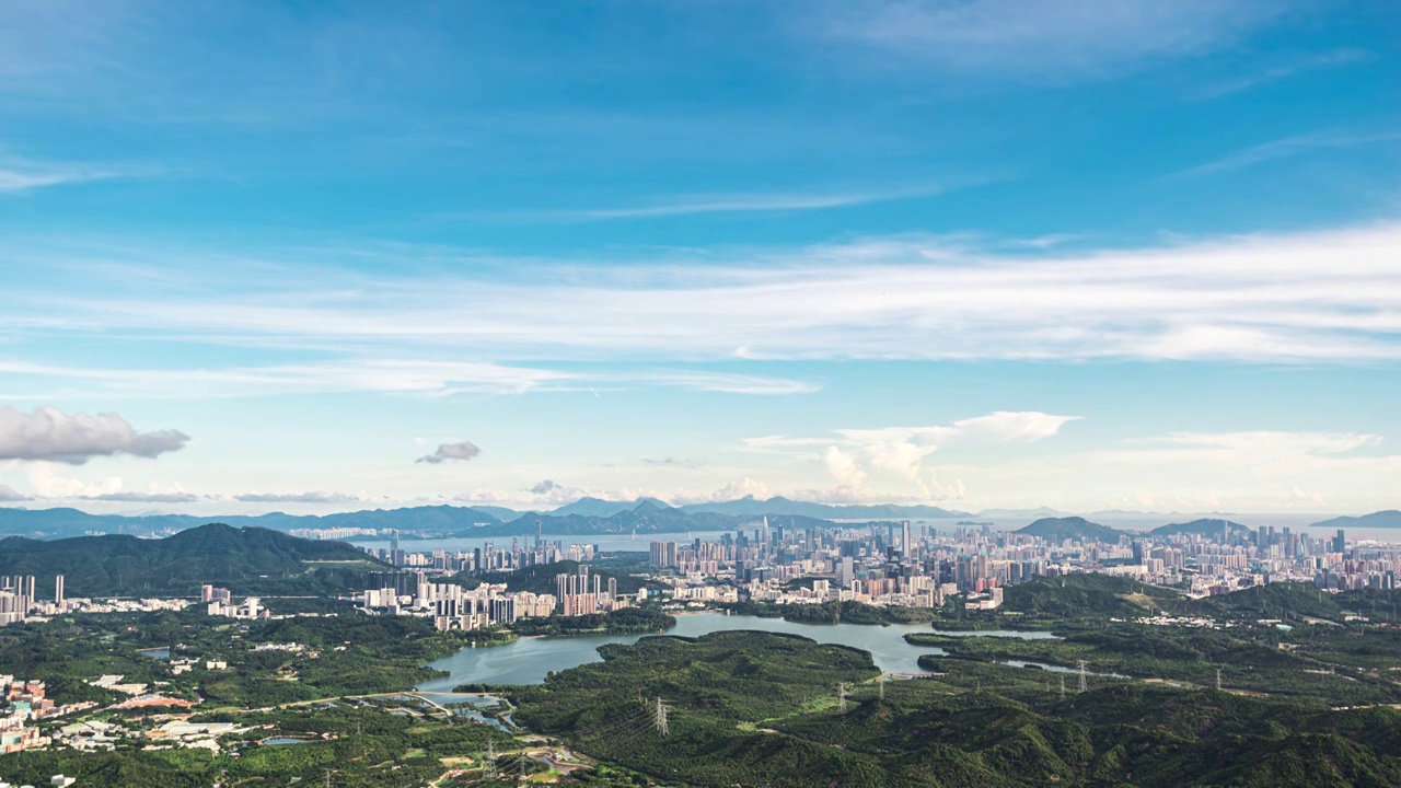 深圳南山区城市风光视频素材