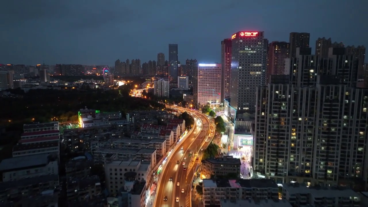 合肥包河万达夜景视频素材