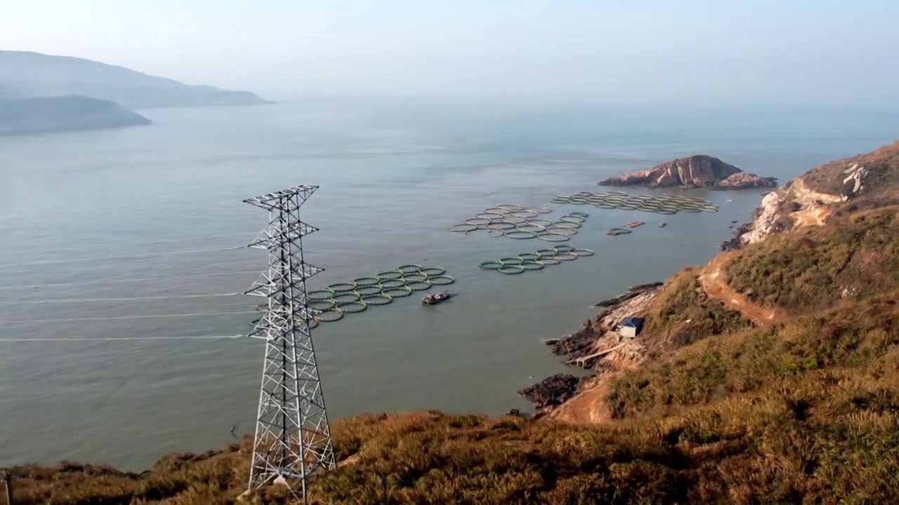 【4K航拍】浙江东极岛青浜岛全景视频素材