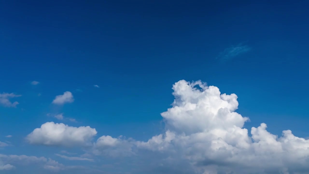 夏日天空积雨云延时摄影视频素材