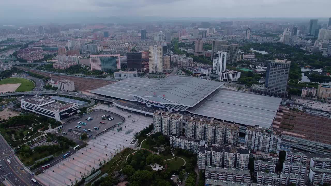 宁波海曙区城市大景视频素材