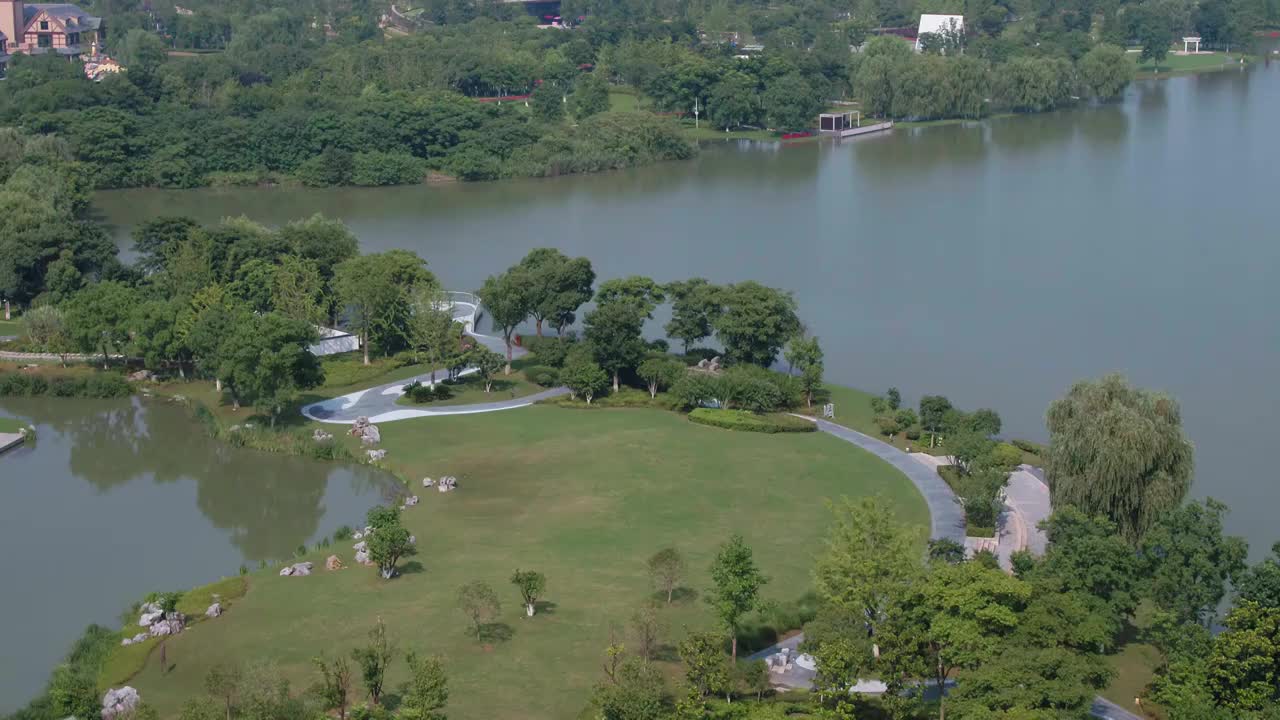 湖州西山漾大景晴朗视频素材