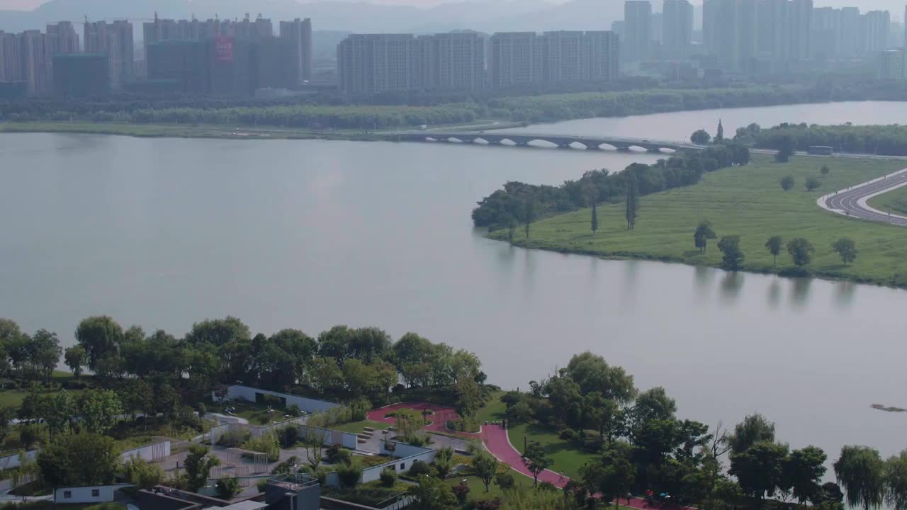 湖州西山漾大景晴朗视频素材