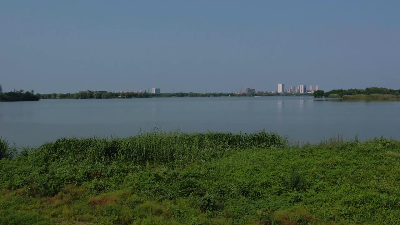 湖州西山漾大景晴朗视频素材