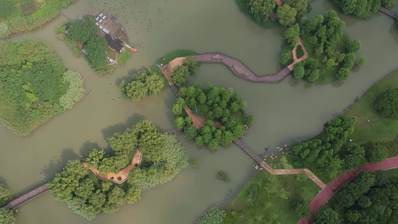 湖州西山漾大景晴朗视频素材