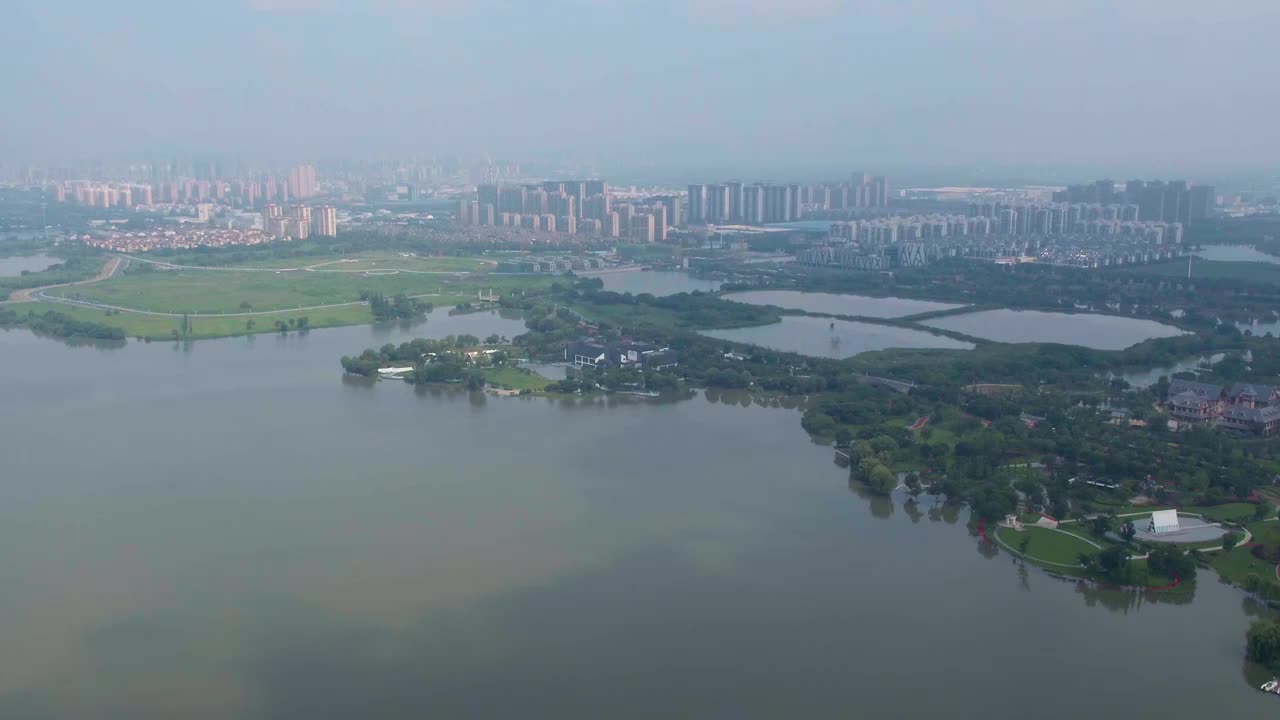 湖州西山漾大景晴朗视频下载