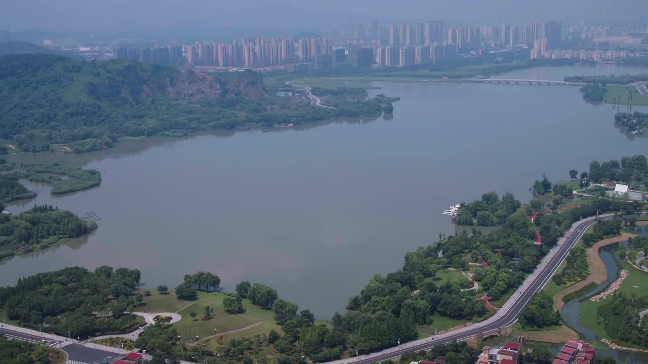 湖州西山漾大景晴朗视频素材