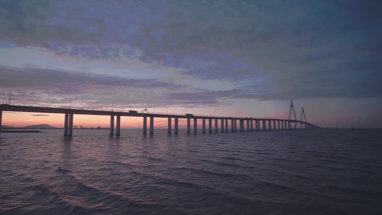 宁波杭州湾跨海大桥视频素材