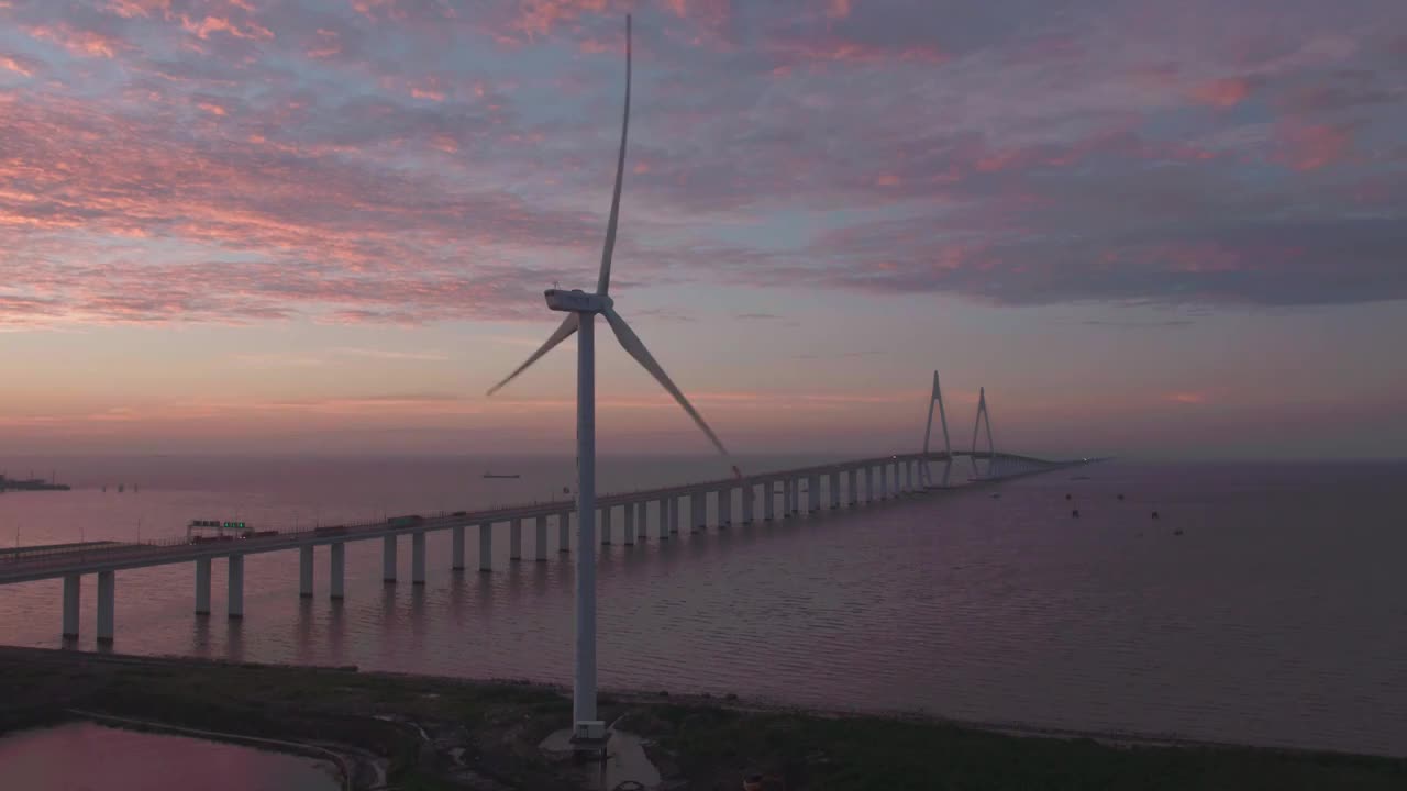 宁波杭州湾跨海大桥视频素材