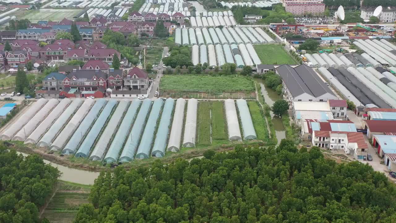 航拍上海刘行城市建筑风光视频素材